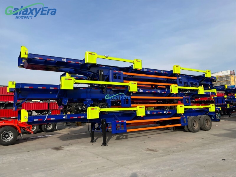 Remorque de terminal pour conteneurs de 60 tonnes