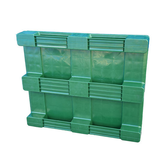 Palet de almacenamiento de plástico reforzado Bandeja de plástico antihumedad Resistente 1200 X 1100 X 150mm