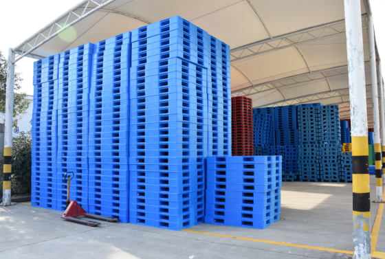120*100 duradero y resistente palé de plástico reversible para exportación de alta resistencia