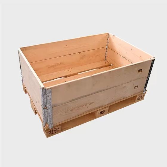 Palé de madera plegable caja de madera con bisagras