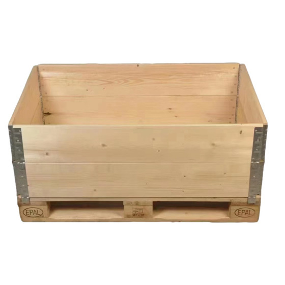 Palé de madera plegable caja de madera con bisagras