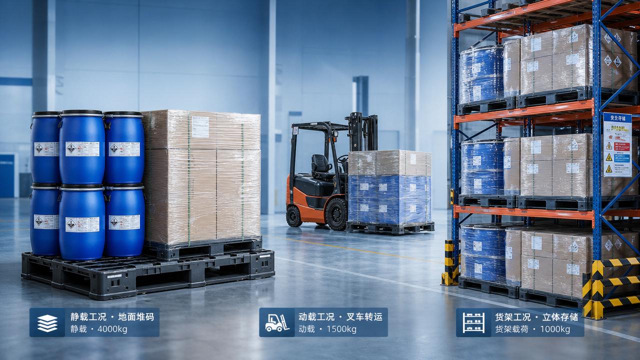 Clasificaciones de carga de pallets grandes apilables que son fáciles de malinterpretar