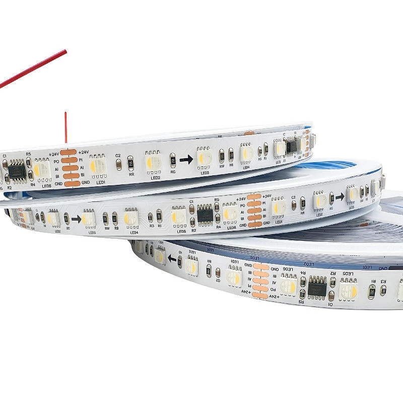 Rgb Single Point Light Mcsir RGBW Fantasy LED light Strip DMX512 programmable 24v individual ...