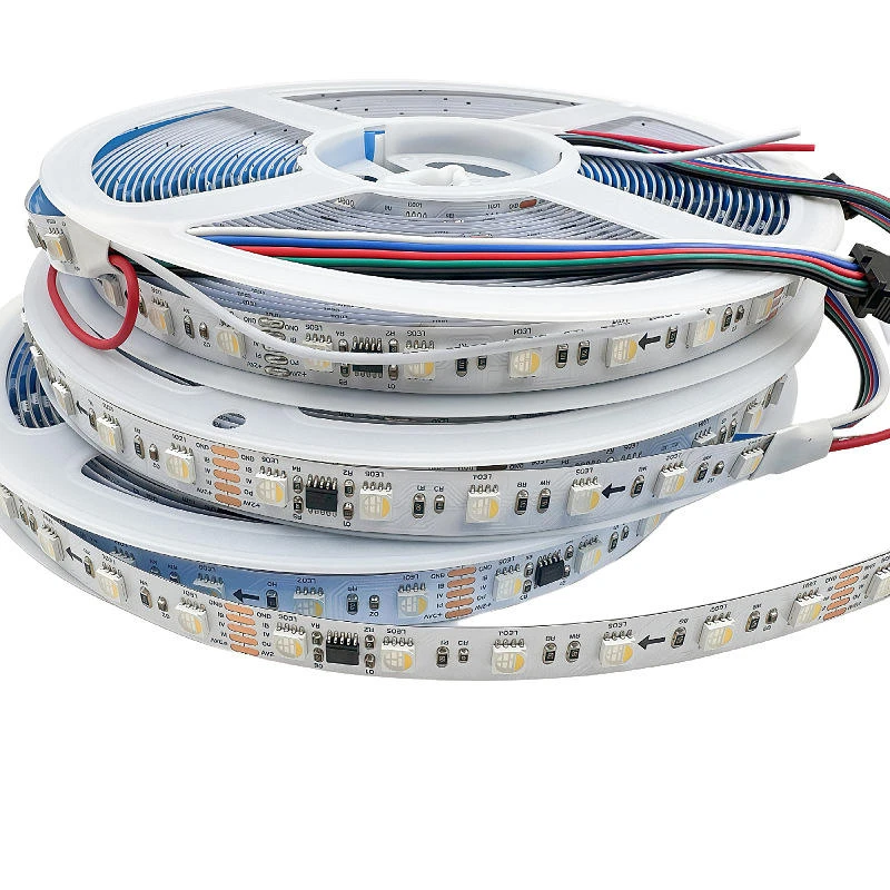 Rgb Single Point Light Mcsir RGBW Fantasy LED light Strip DMX512 programmable 24v individual ...