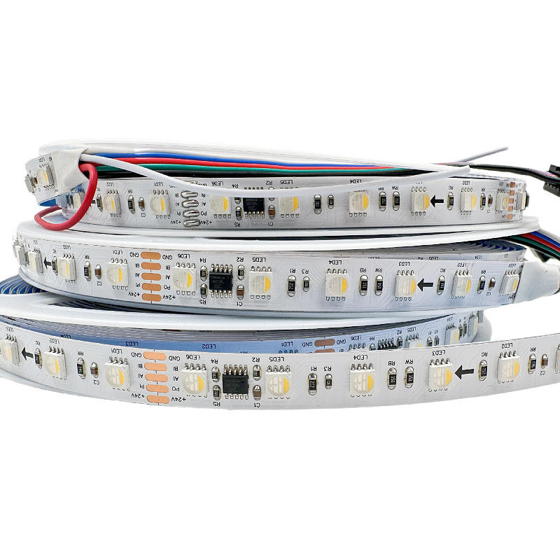 Rgb Single Point Light Mcsir RGBW Fantasy LED light Strip DMX512 programmable 24v individual ...