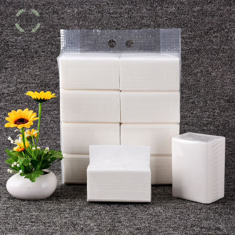 Facial Tissue Paper with White Plastic Packaging