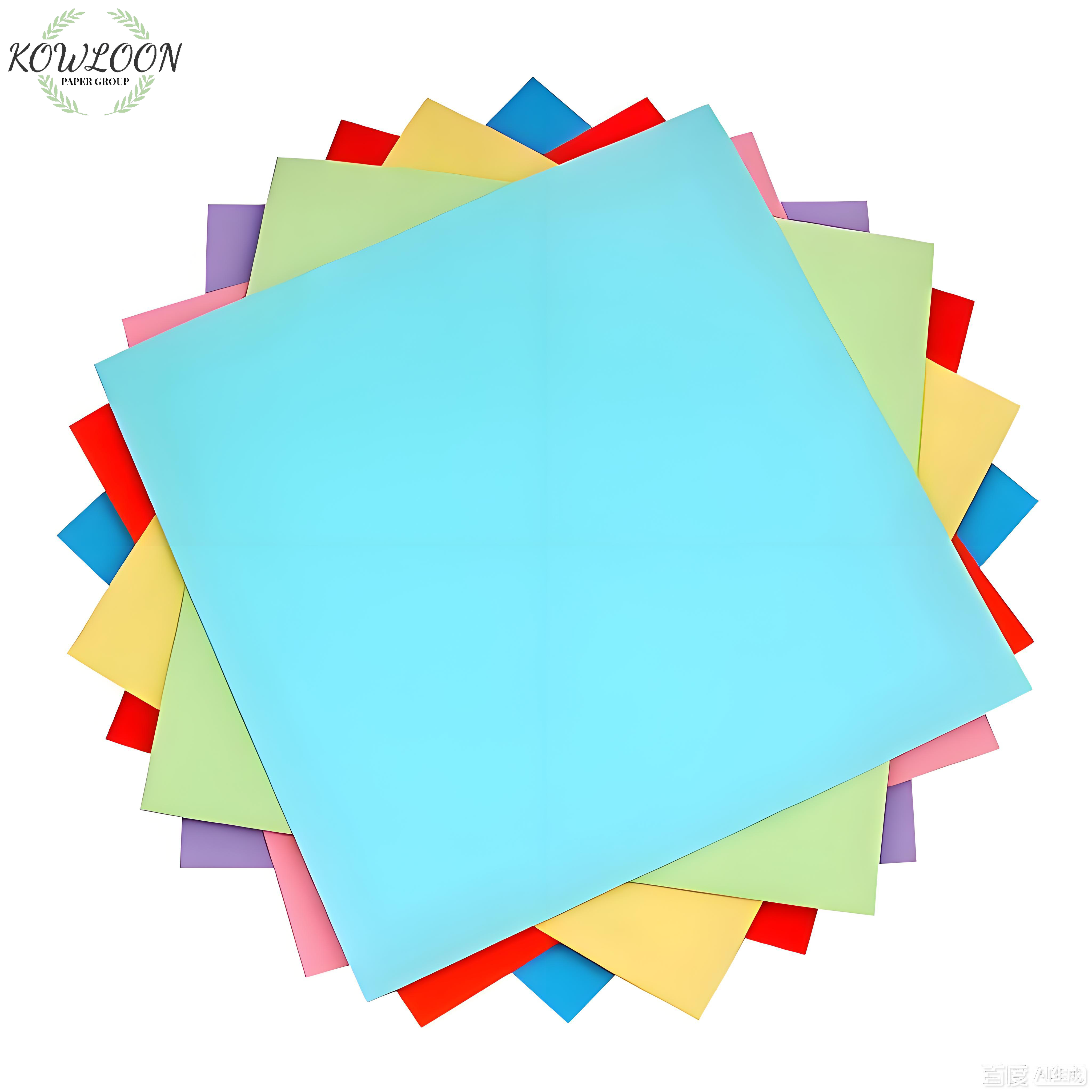 Glossy A4 size colored paper