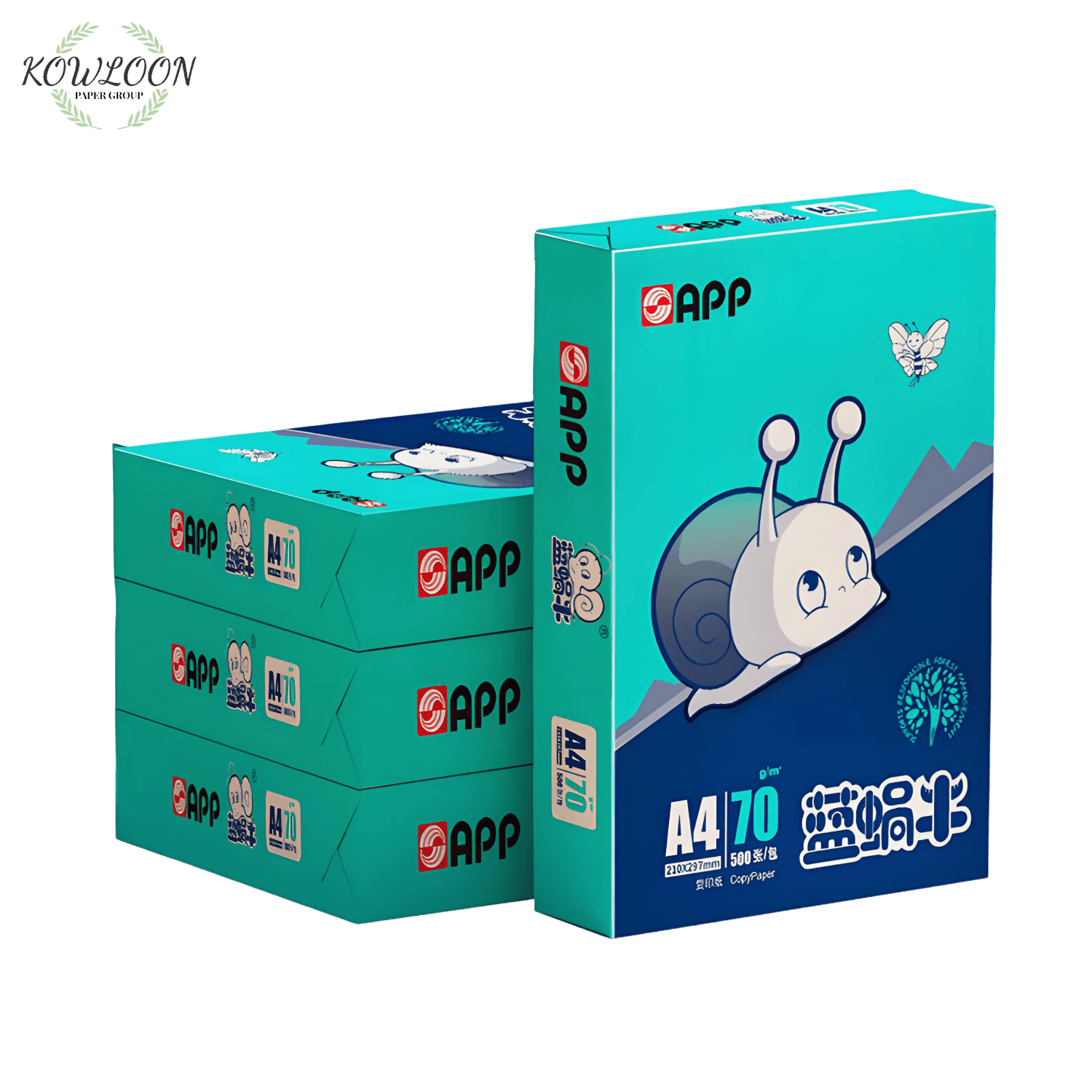 Eco-friendly recycled A4 paper, suitable for sustainable printing