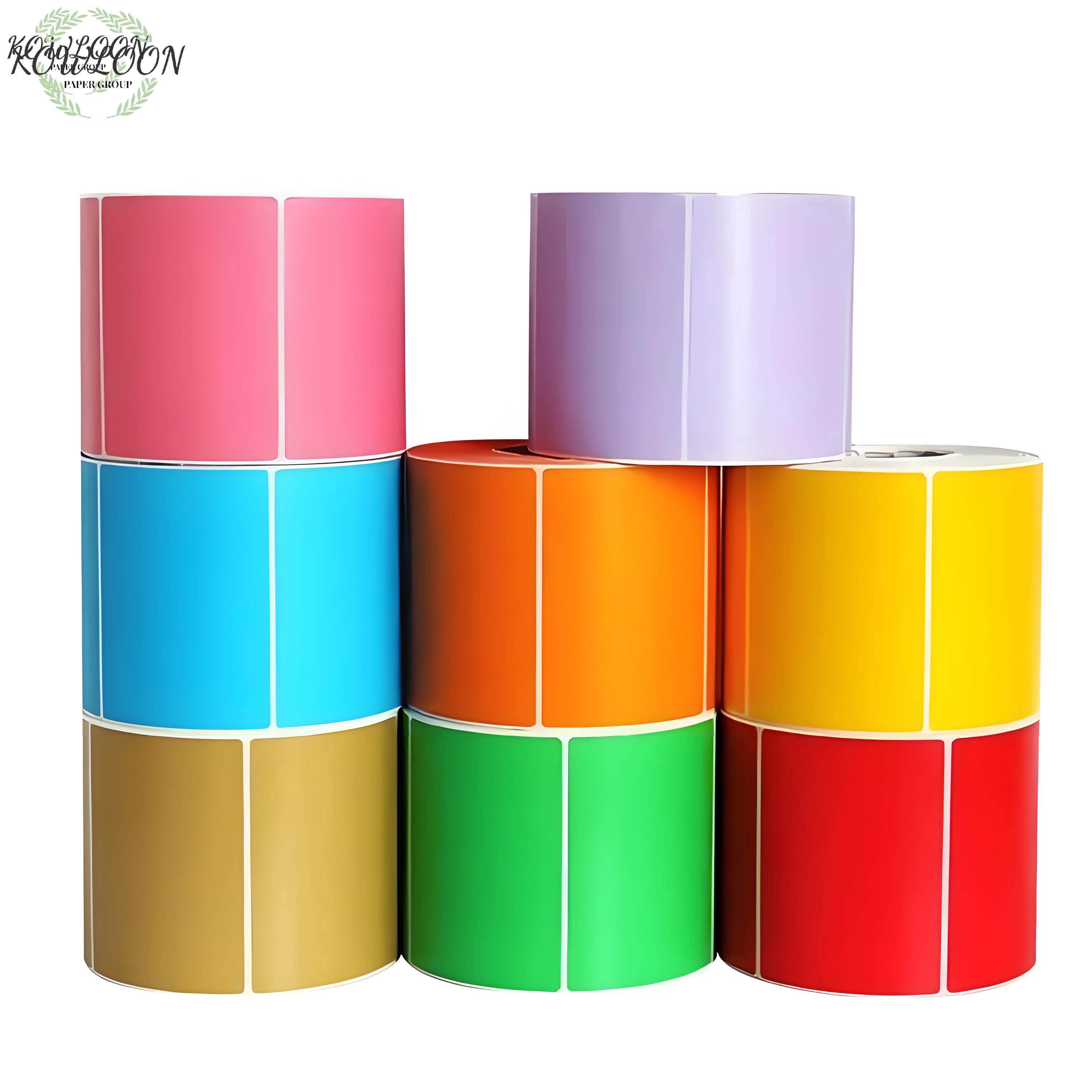 Custom Sticker Label Printing Permanent Adhesive Thermal Label Rolls