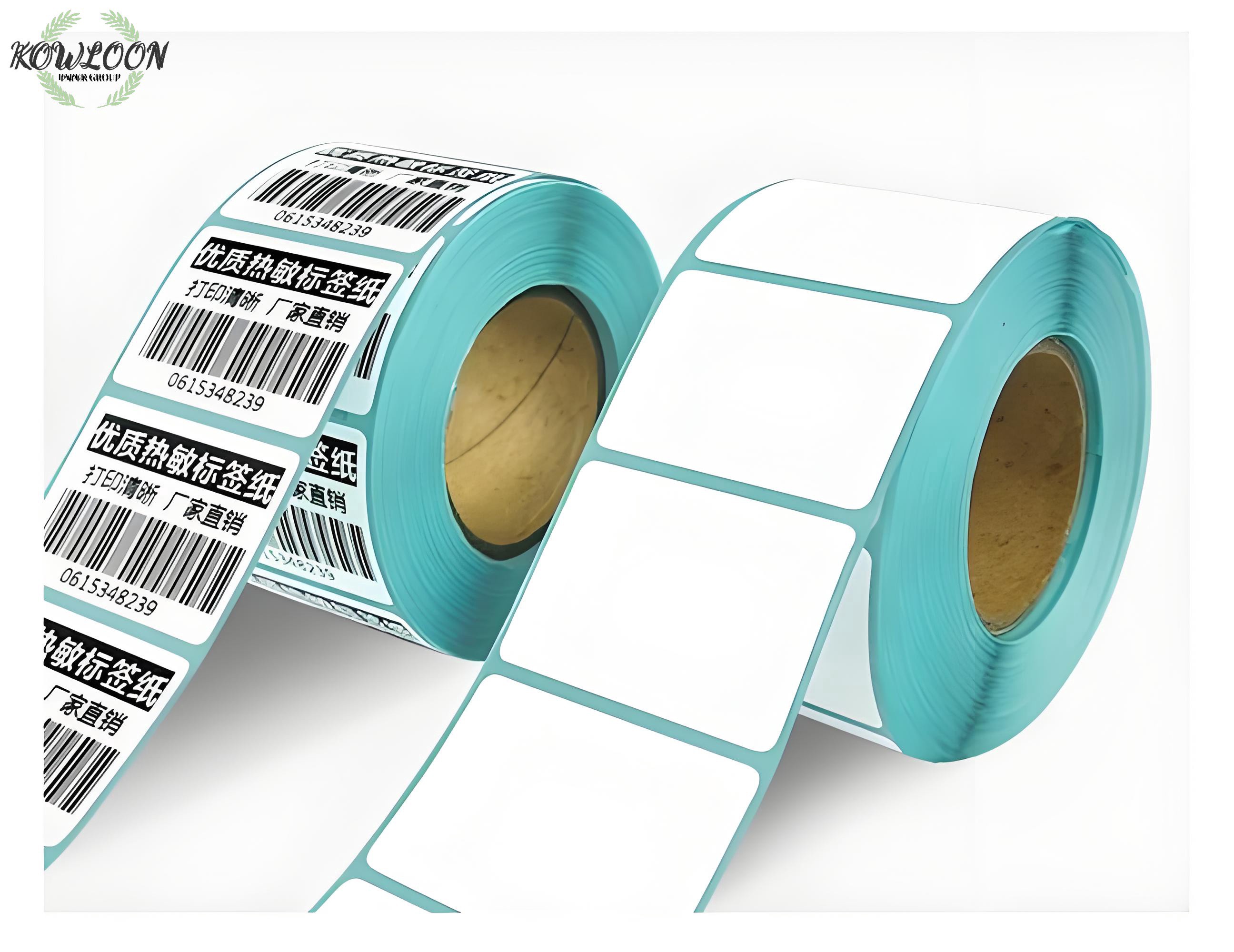 Custom Sticker Label Printing Permanent Adhesive Thermal Label Rolls