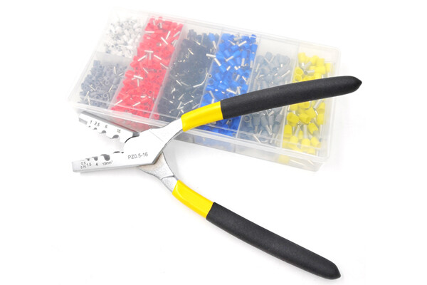 Juegos de herramientas para crimpar terminales KIT-PZ0.5 16