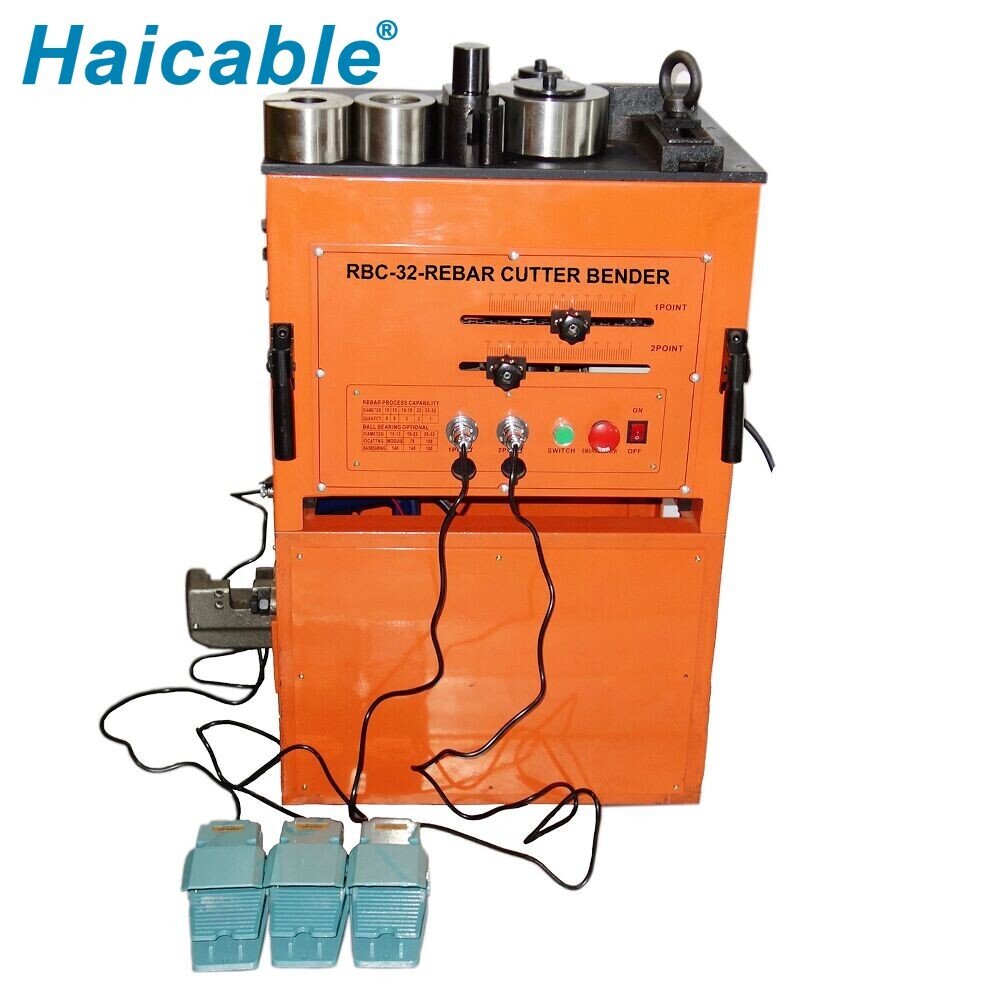 Doblador y cortador eléctrico de varillas multifunción RBC-32 de Ø32mm