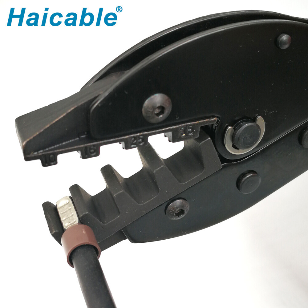 Herramientas de crimpado para fundas terminales y férulas para cables LY-35WF