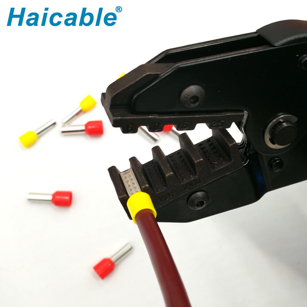 Herramientas de crimpado para fundas terminales y férulas para cables LX-25WF