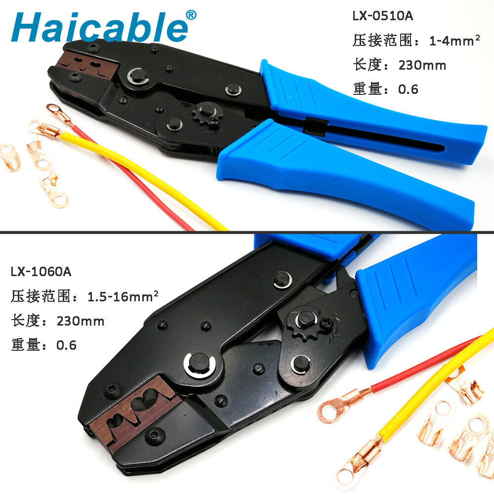 Herramientas de crimpado para terminales de nariz abierta LX-1060A