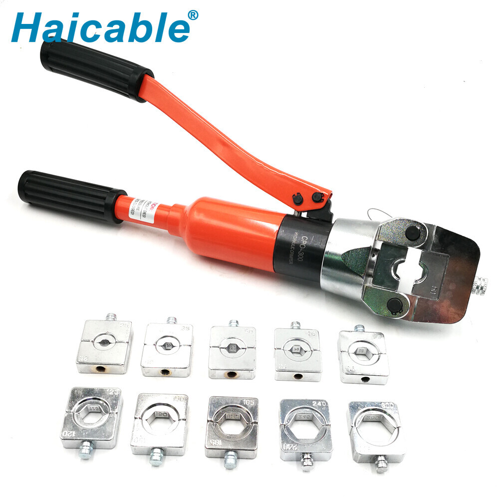 Herramienta de crimpado de cabeza bloqueada con perno CPO-300 para secciones de 16-300mm²