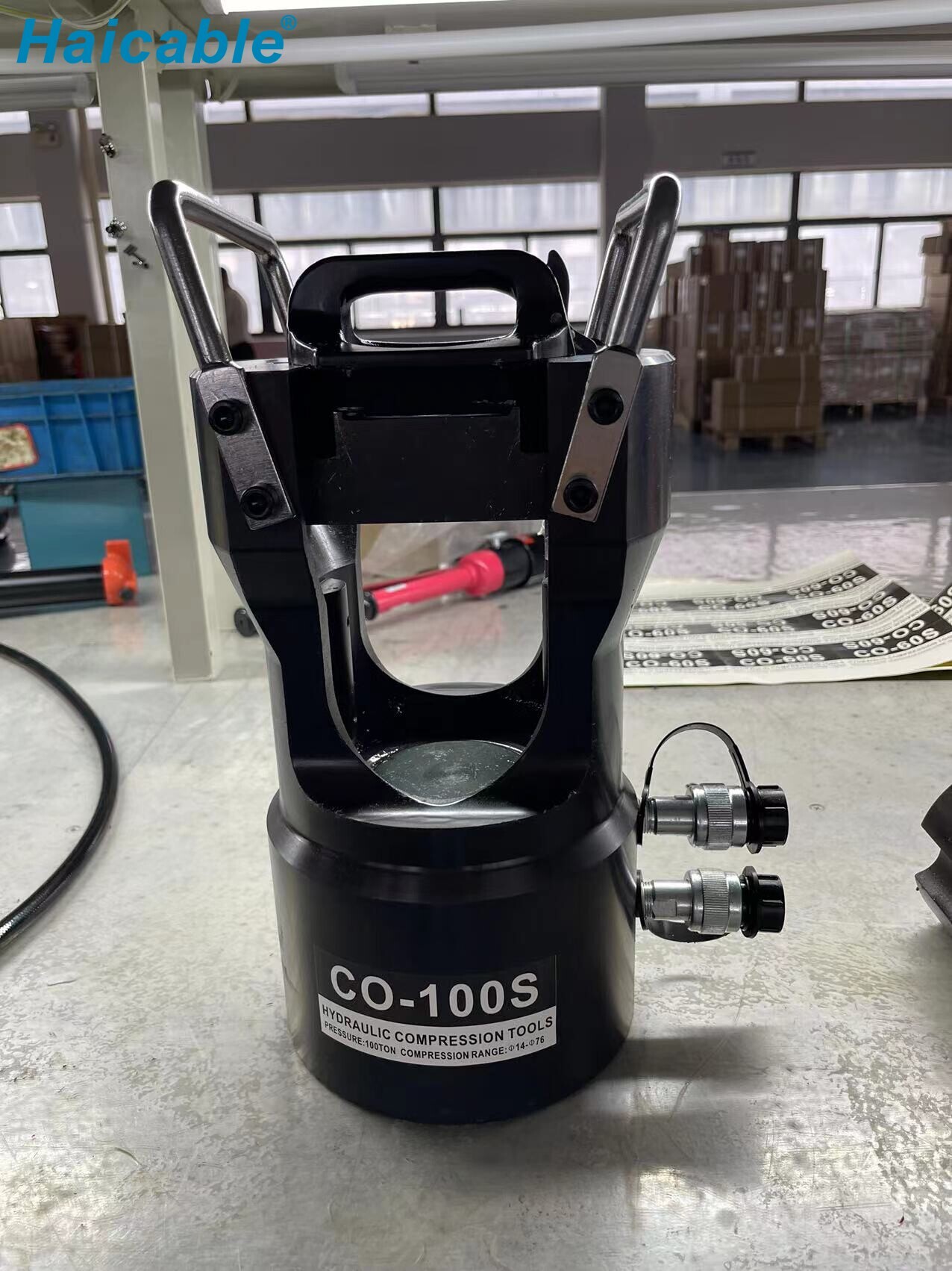 Max Φ71mm de cobre tubo de aluminio cabeza de prensado HW-100