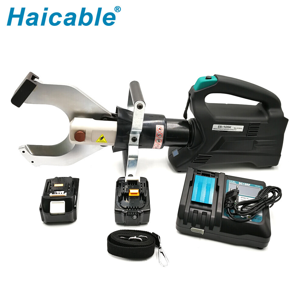 ES-105K Cortadora de cables blindados hasta diámetro 105mm con alimentación por batería