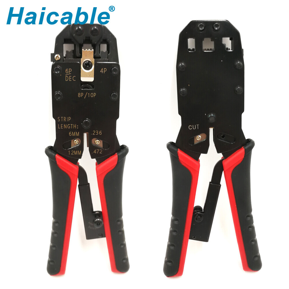 Herramientas de crimpado, corte y tiras RJ45 RJ12 RJ11 HT-200R