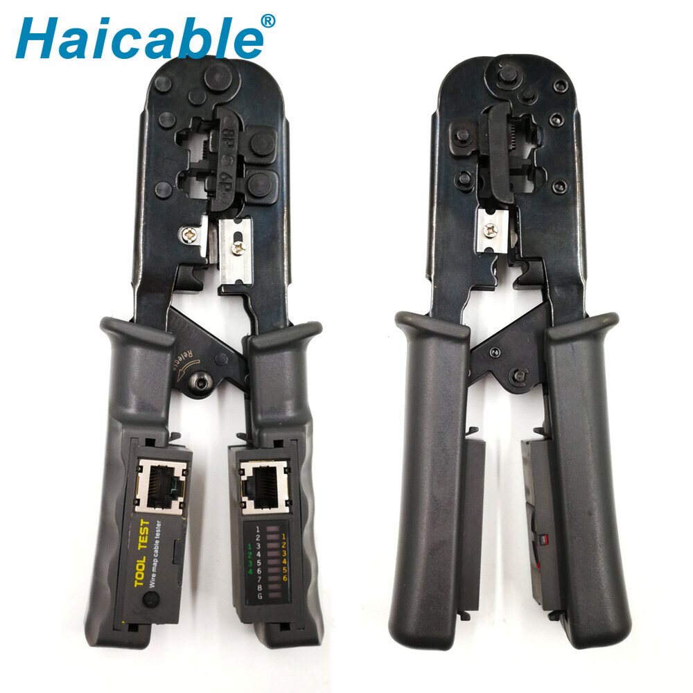 Herramientas para Crimpar, Pelar, Cortar y Probador de Cable RJ45 RJ12 RJ11 HT-N568CR