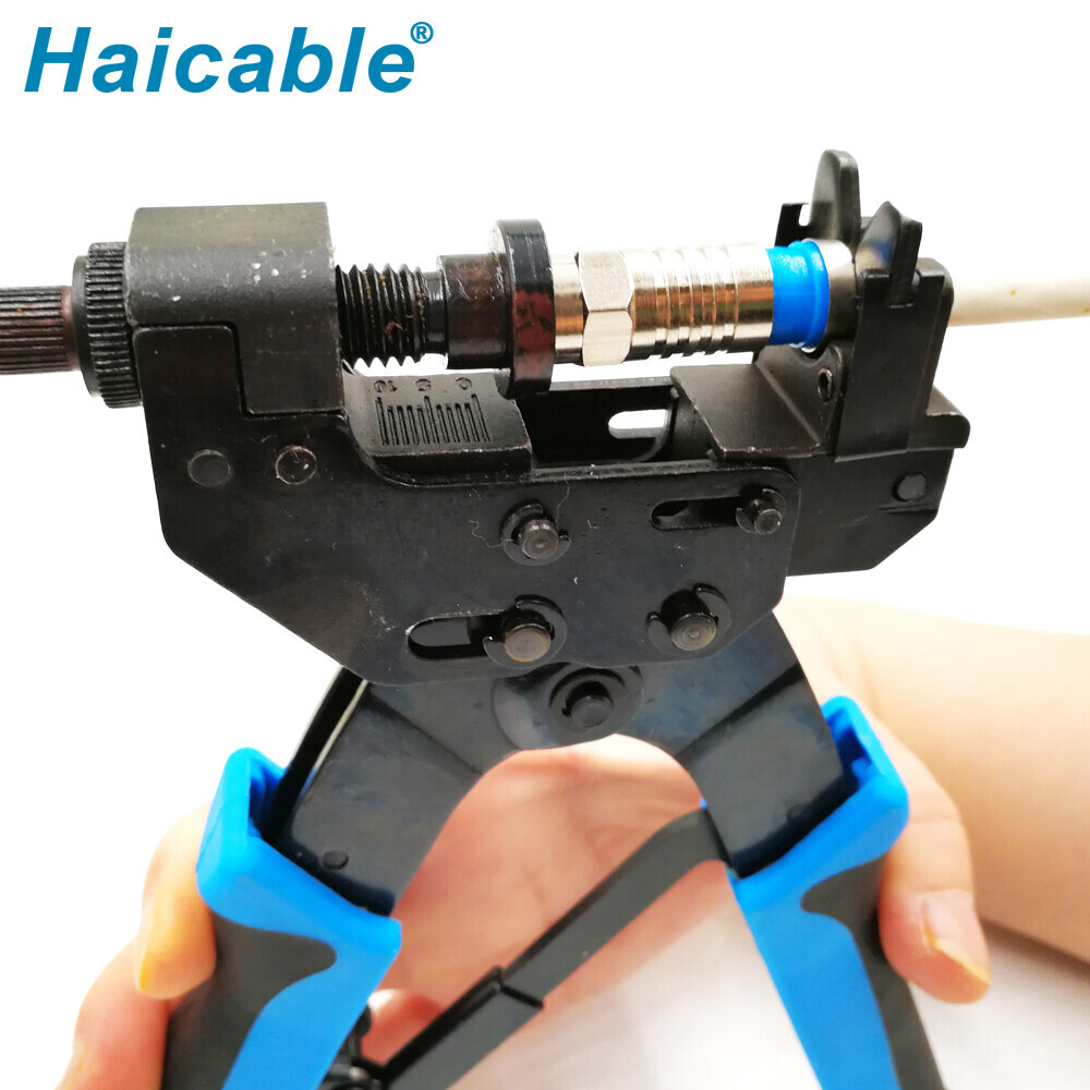 Herramientas de prensado coaxial tipo RG59 RG6 F BNC RCA HT-H510B