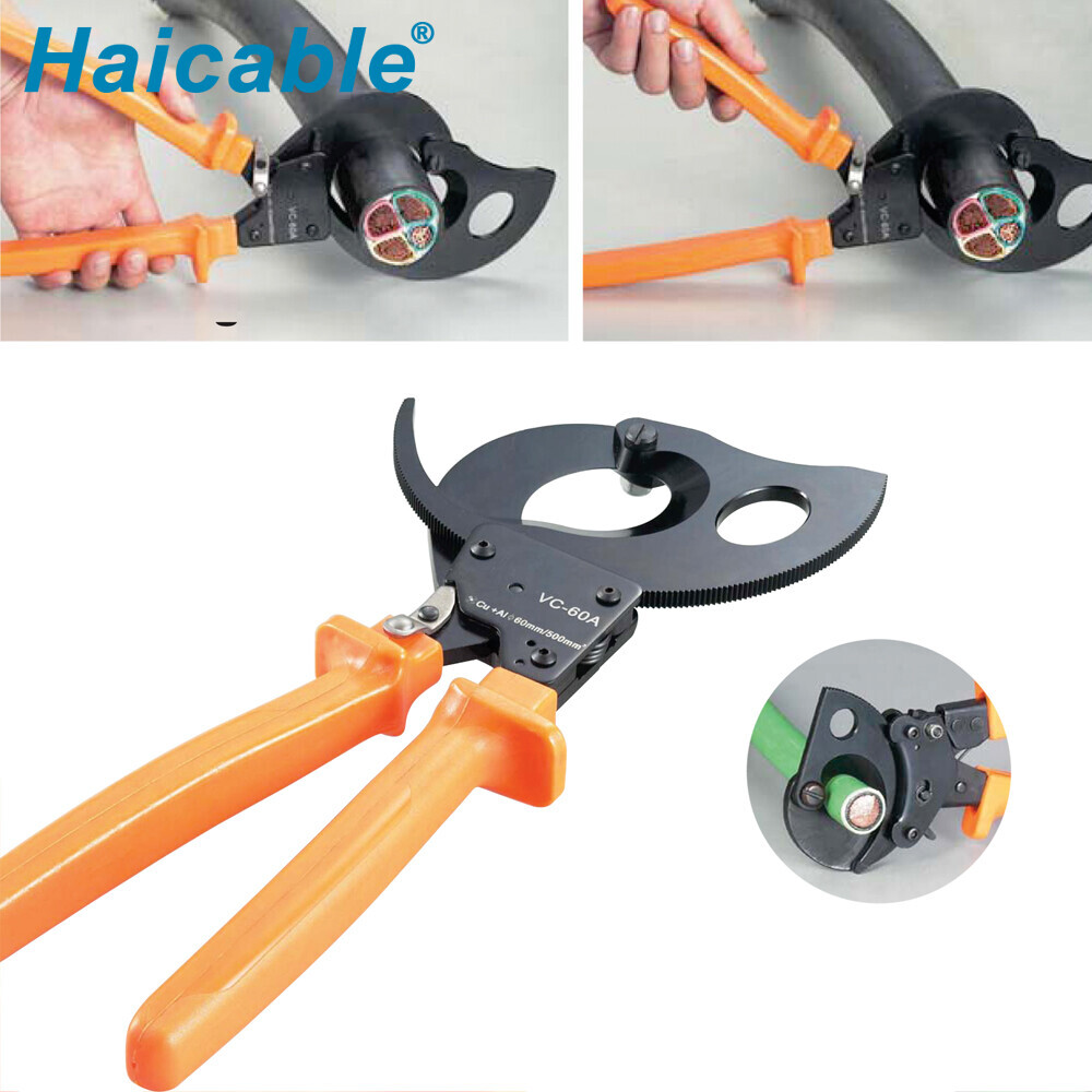 Cortacables VC-60A para cables de cobre/aluminio de hasta Ø60 mm