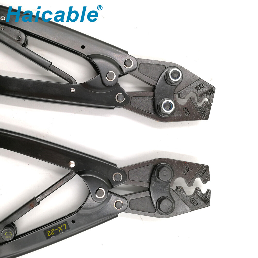 Herramienta de crimpado para terminales no aislados LX-22 de hasta 22mm²