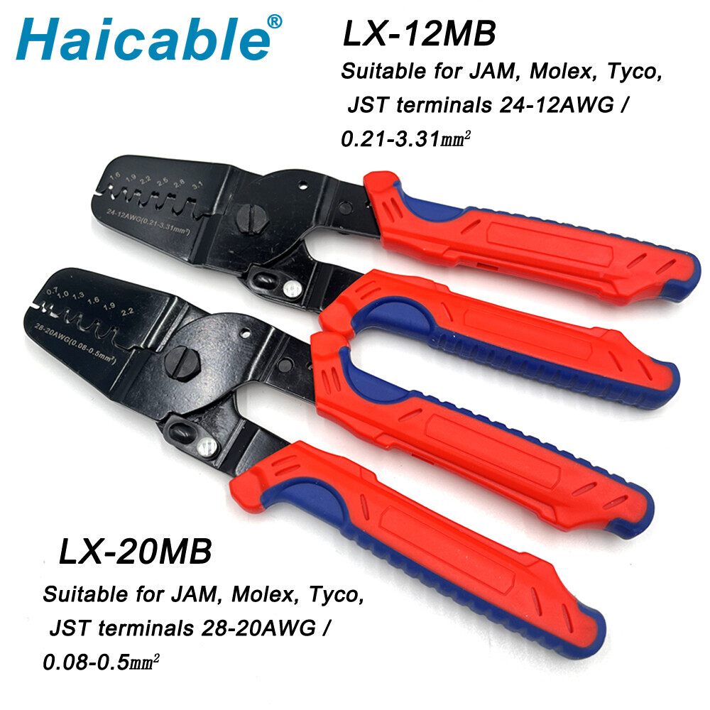 Alicates para crimpar terminales miniatura LX-12MB/LX-20MB 0.08-0.5mm2/0.21-3.31mm2