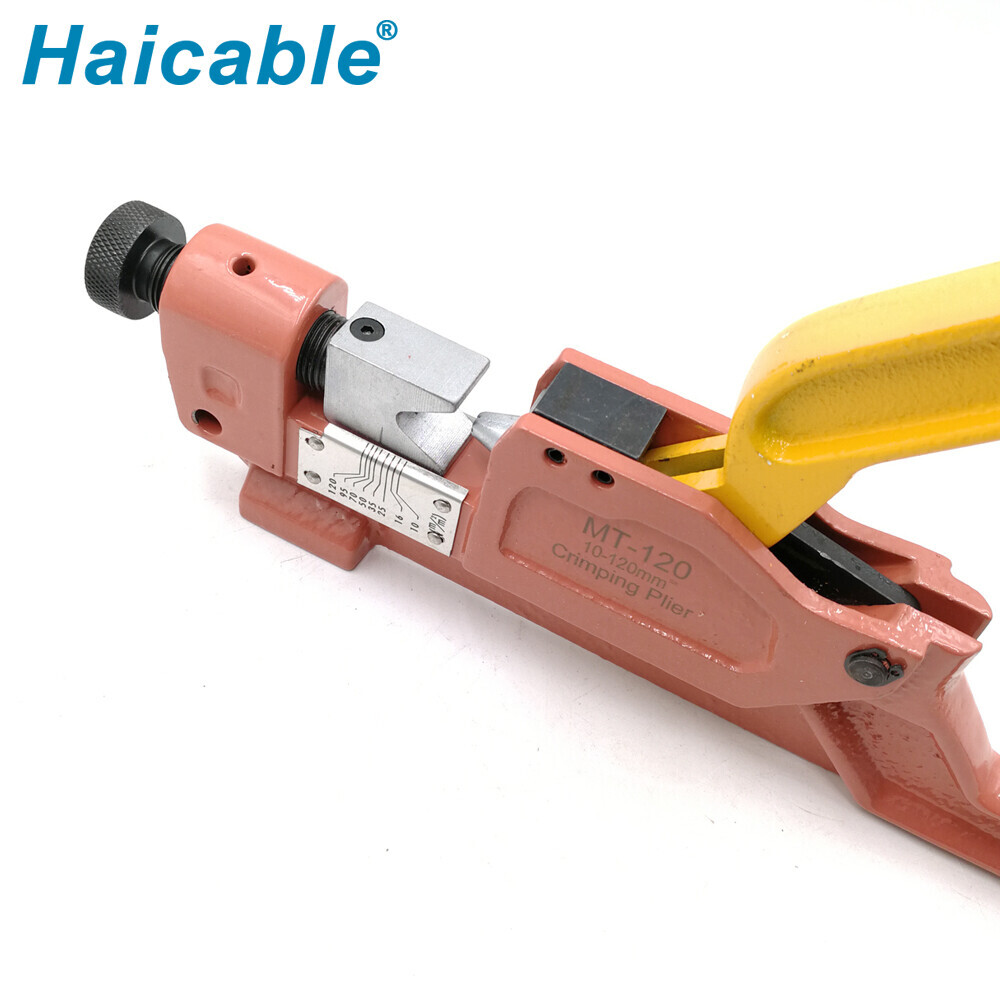 Terminales tubulares para cables y herramienta de crimpado de conectores KH-120