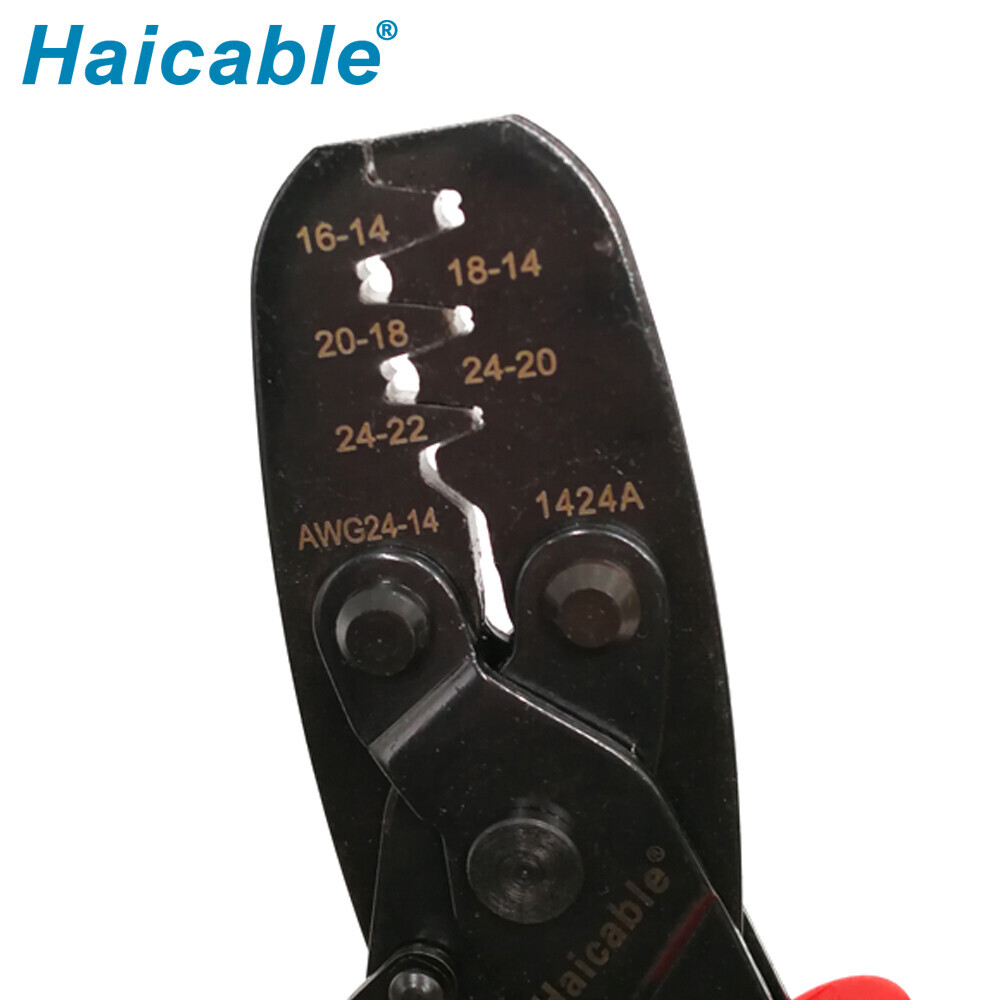 Herramienta de crimpado para terminales de barril abierto 24-14AWG LX-124A