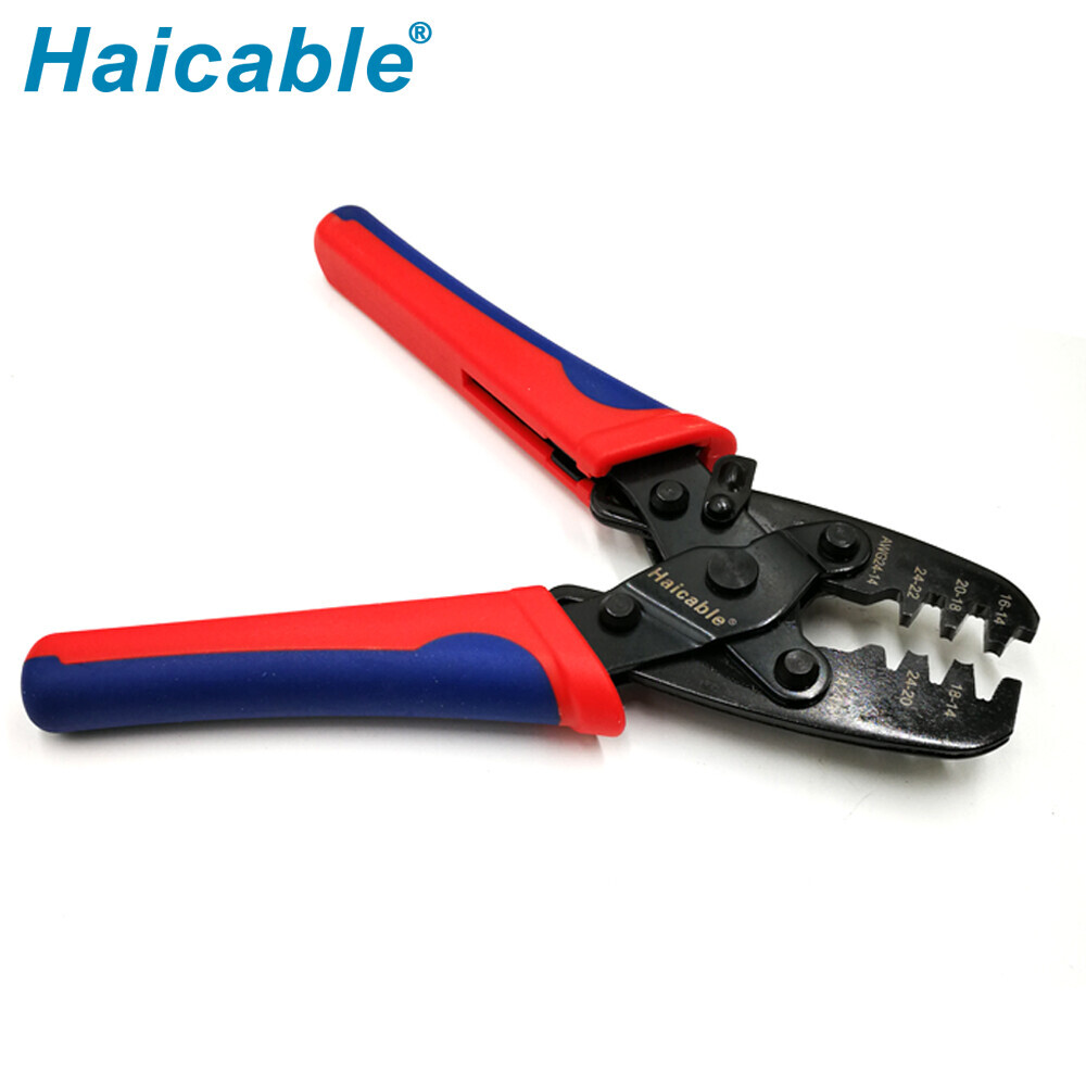 Herramienta de crimpado para terminales de barril abierto 24-14AWG LX-124A