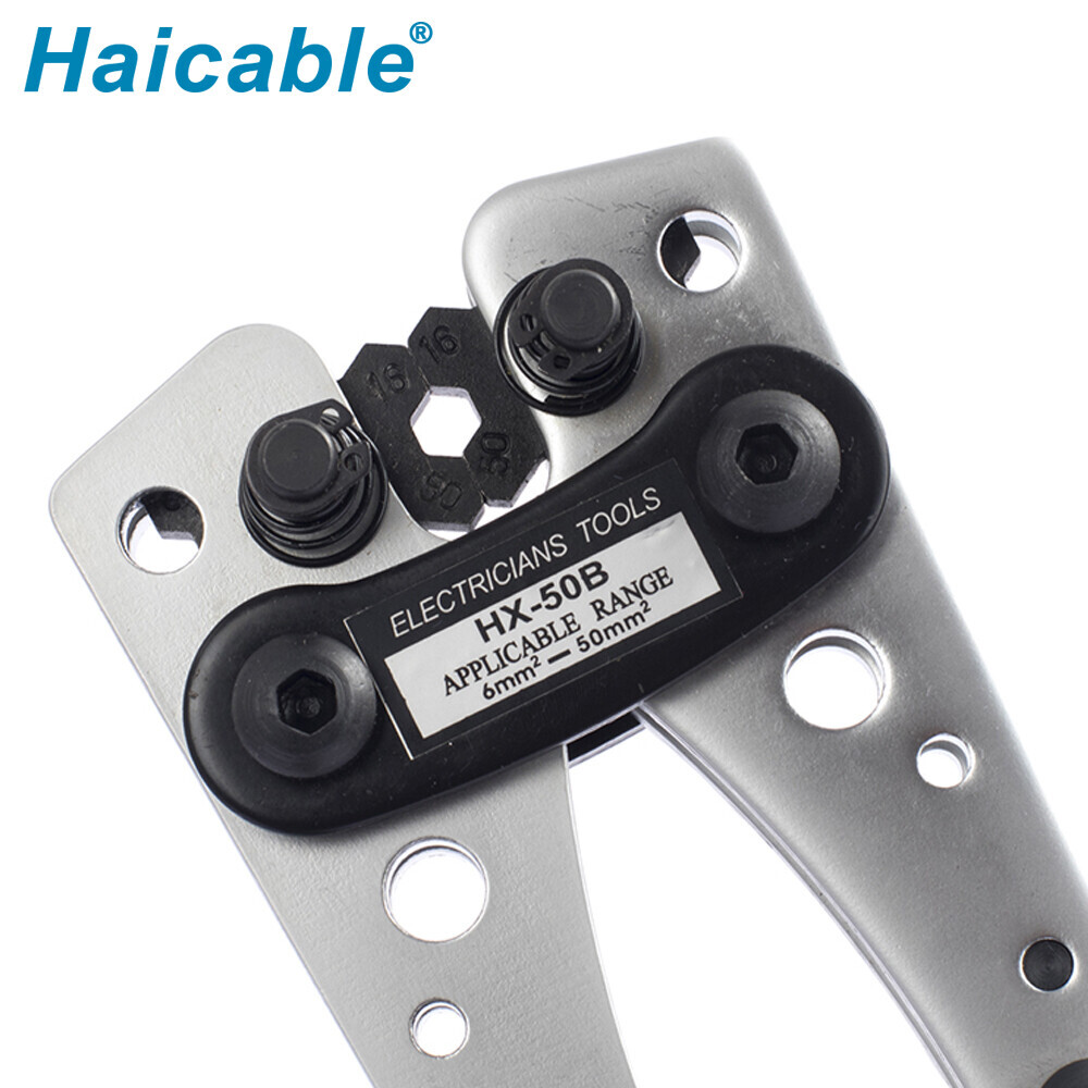 Herramienta de crimpado HX-50B para conectores y terminales de cable no aislados
