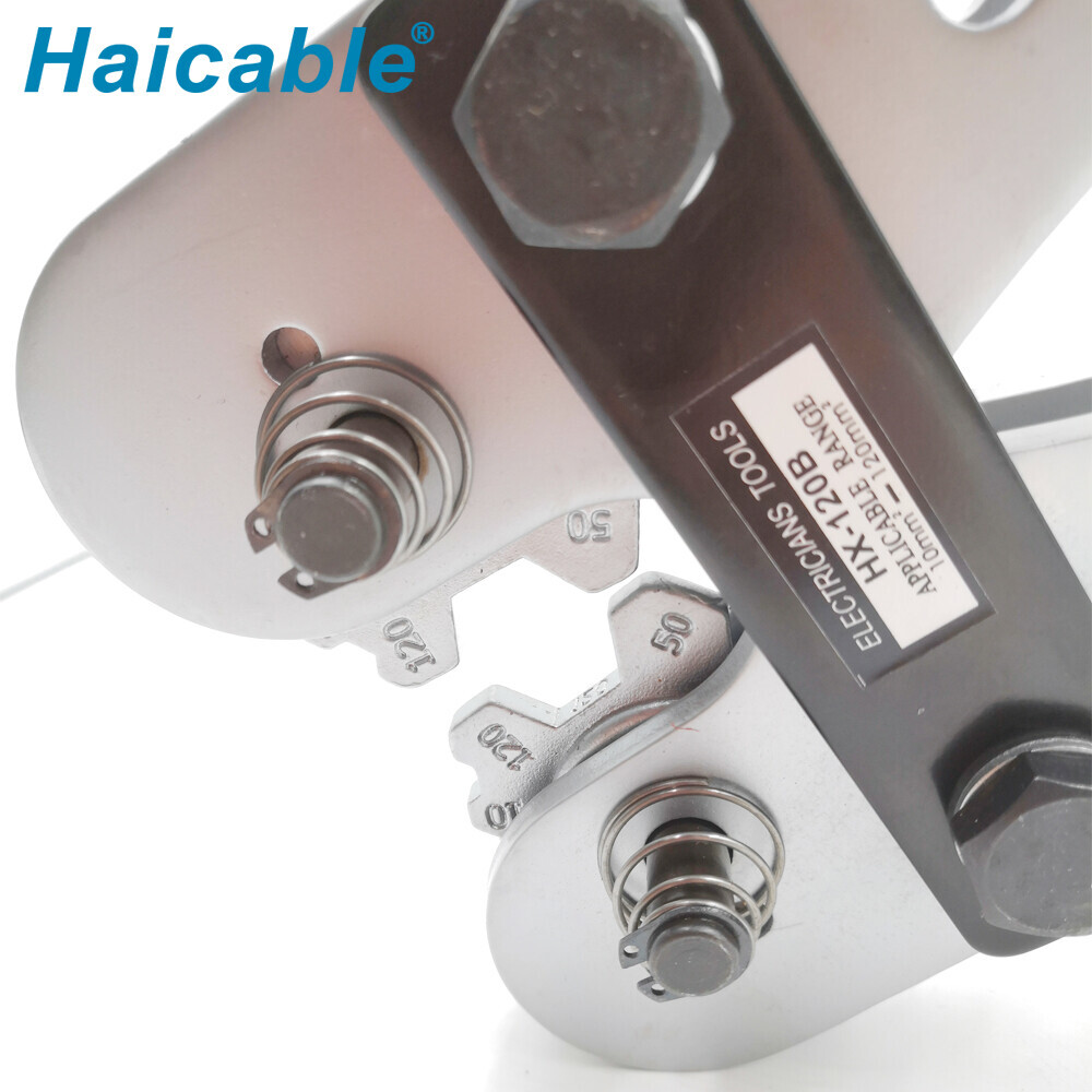 Herramienta de crimpado para conectores no aislados o terminales de cable HX-120B/150B/240B