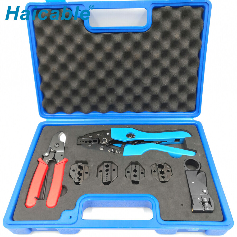 Juegos de herramientas de crimpado coaxial LXK-AN05C