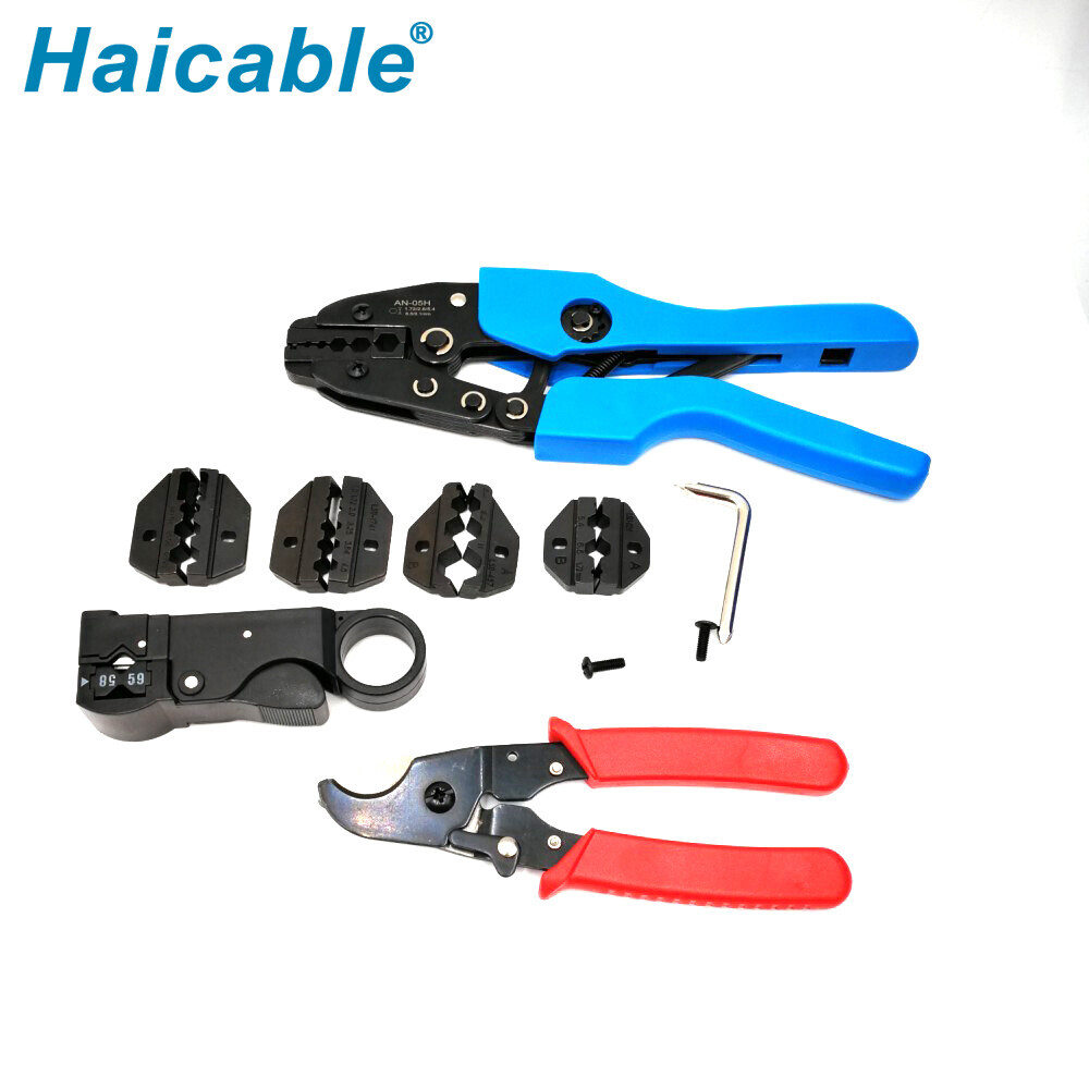 Juegos de herramientas de crimpado coaxial LXK-AN05C