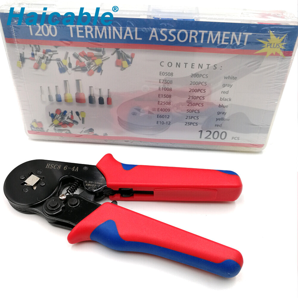 Juegos de herramientas para crimpar terminales HSC8 6-4A-1200E