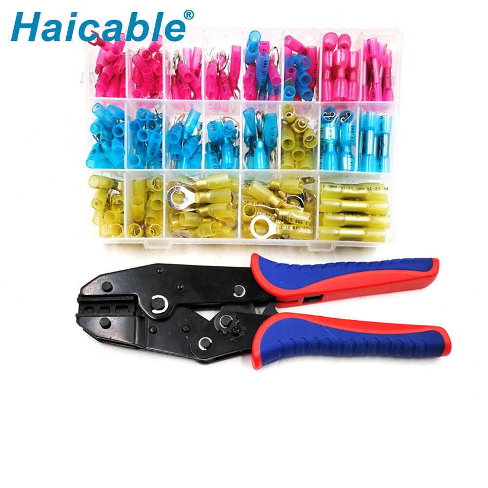 Juegos de herramientas para crimpar terminales termorretráctiles KIT-125