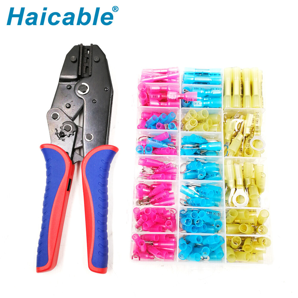 Juegos de herramientas para crimpar terminales termorretráctiles KIT-125