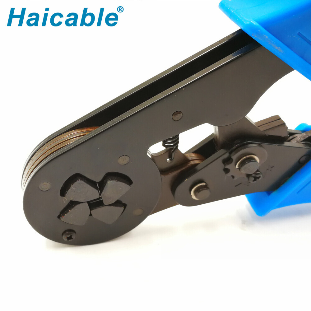 Herramienta de crimpado de fundas terminales y ferrules para cables LXC8 16-4