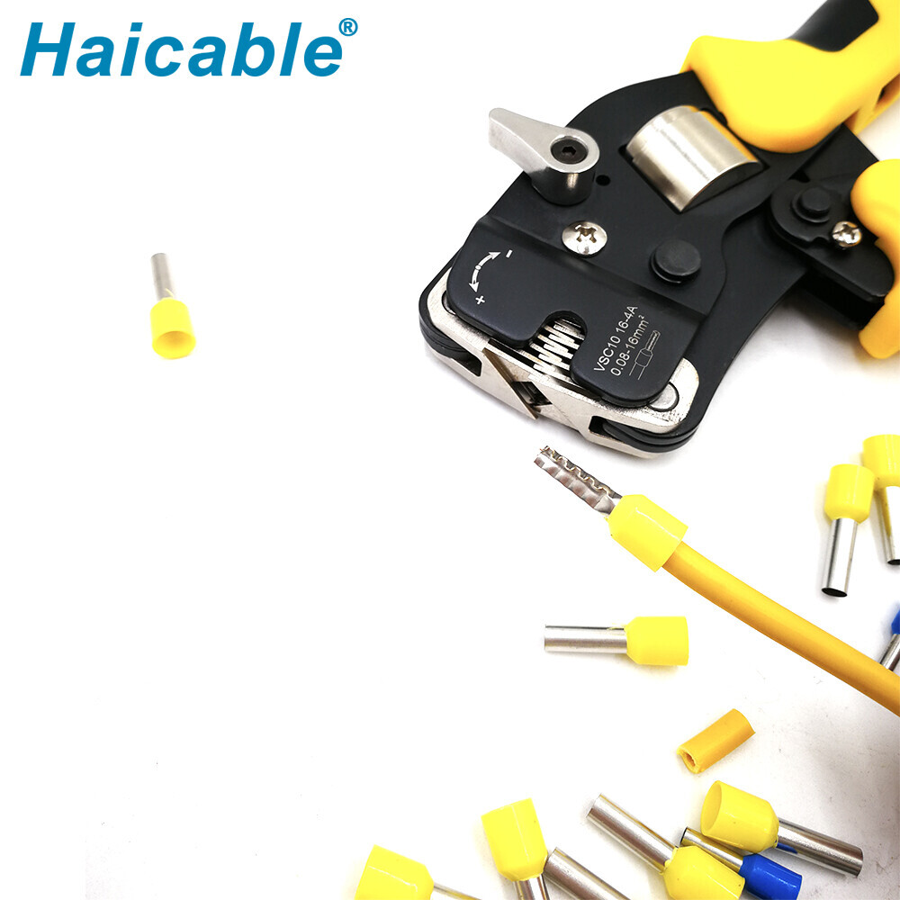 Herramienta de crimpado para fundas terminales y férulas para cables VSC10 16-4A