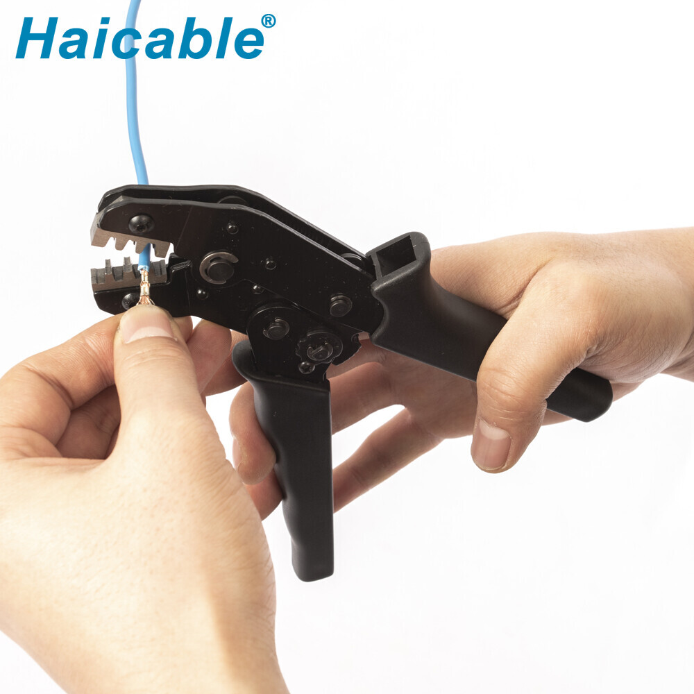 Herramientas de crimpado con trinquete para terminales Dupont