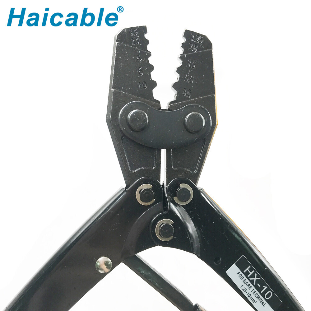 Herramienta de crimpado para terminales desnudos HX-10 de 1.25-10mm²