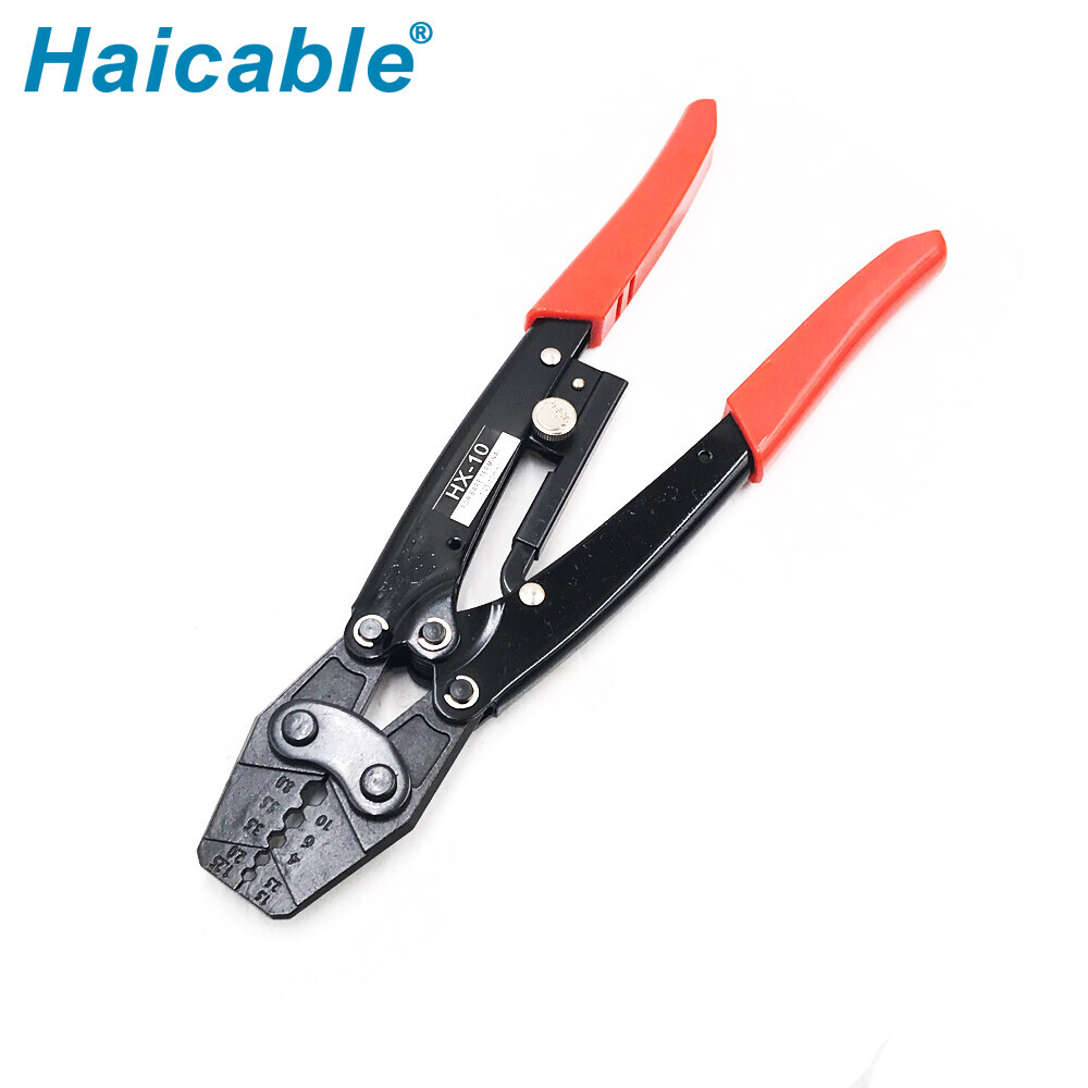 Herramienta de crimpado para terminales desnudos HX-10 de 1.25-10mm²