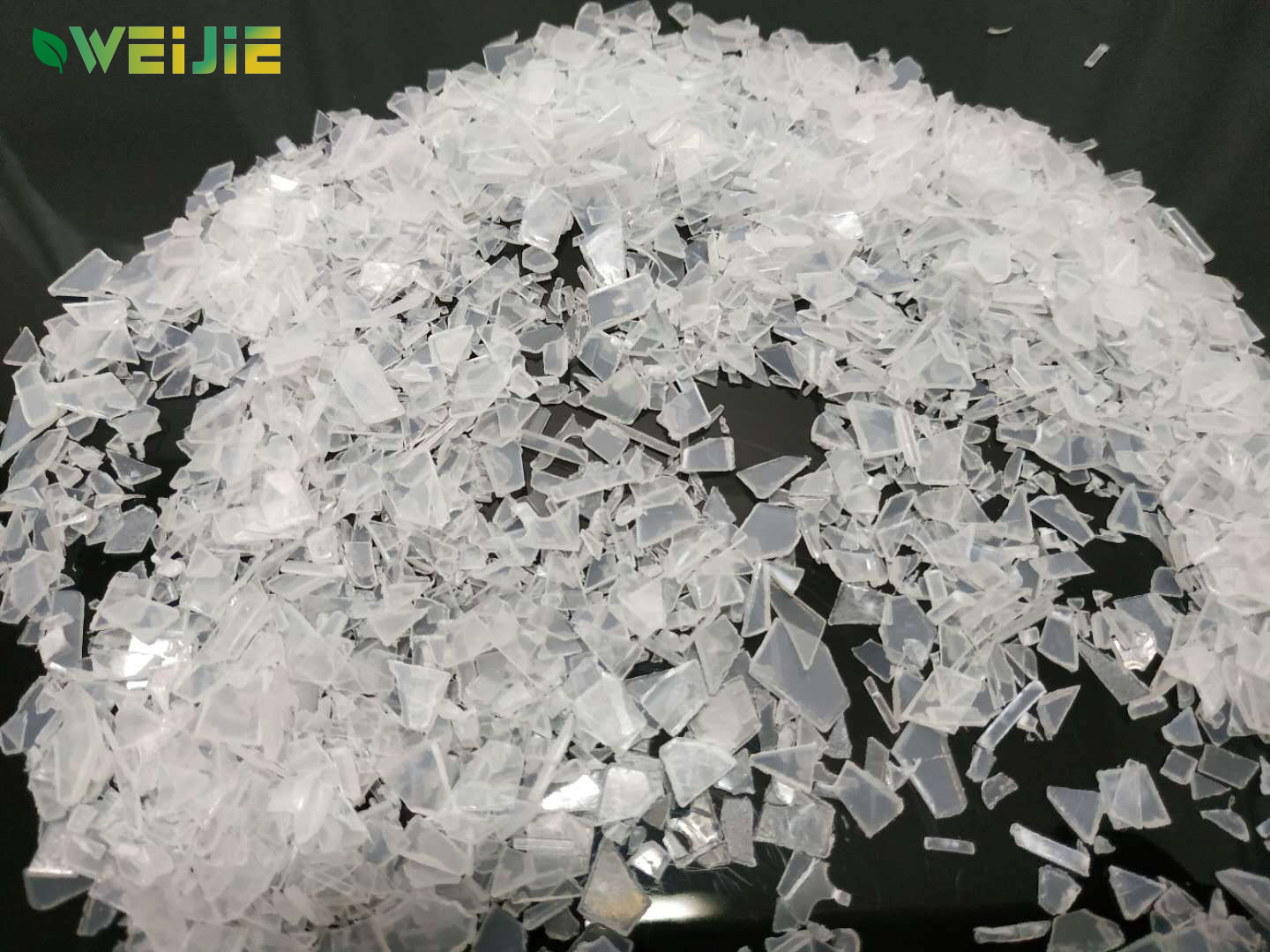 PCR PET AAA grade Transparent Flakes