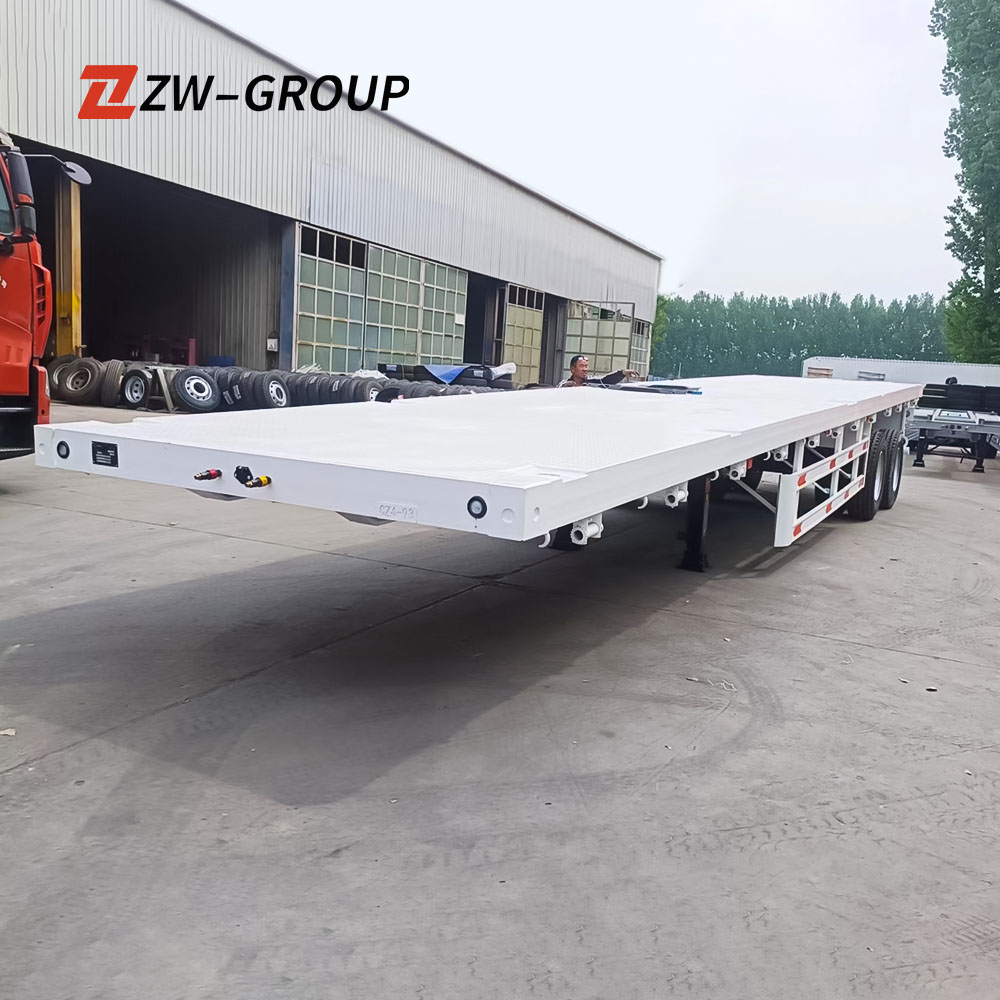 2 Axle 40Ft Steel Flatbed Trailer