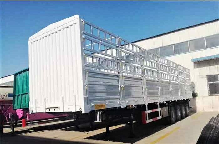 Remorque de camion de clôture à 4 essieux