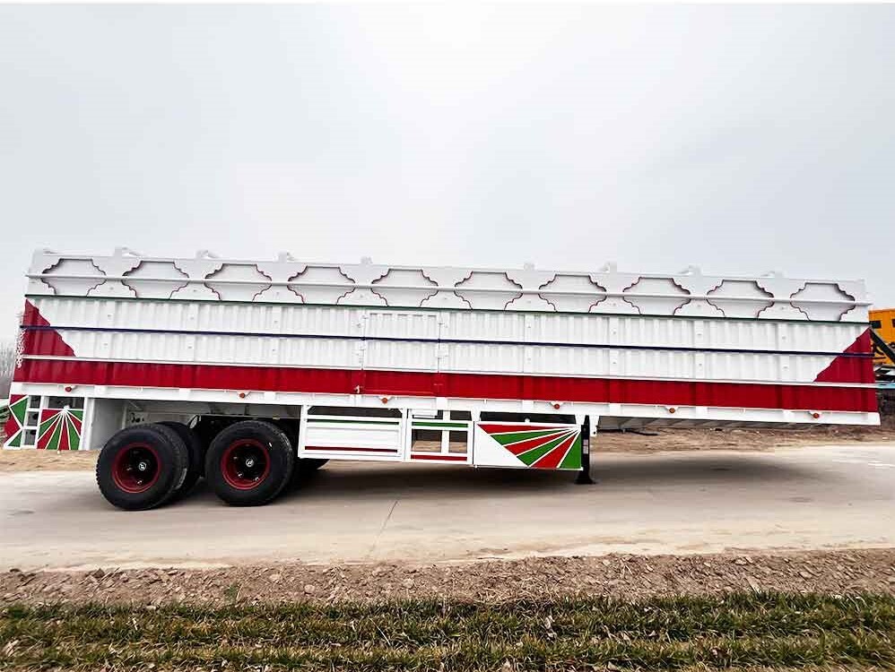 Semi-remorque caisse 2 essieux 80 tonnes