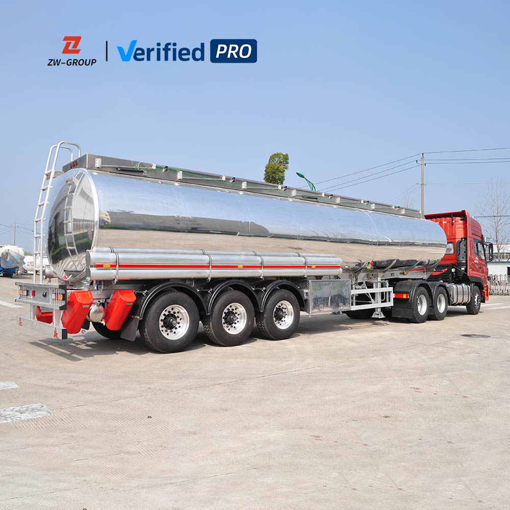 3 Essieux 45000L Citerne en acier inoxydable