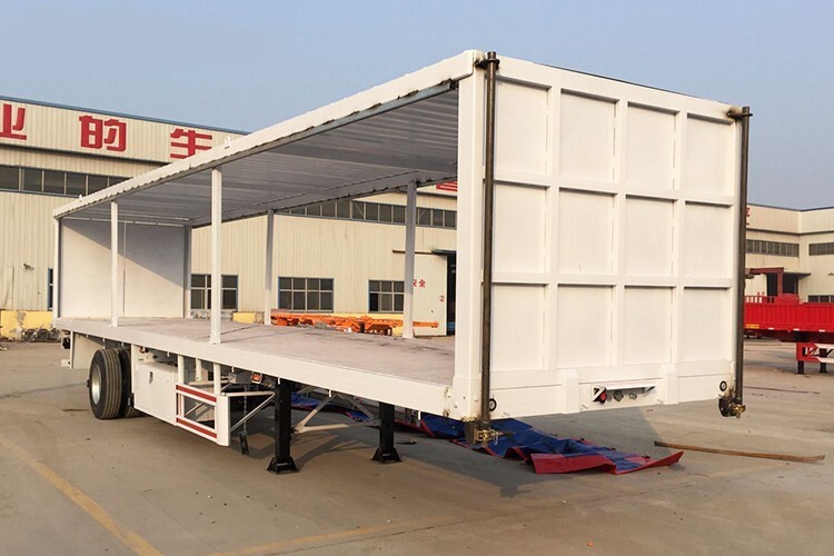 53ft Nouvelle Semi-remorque sèche à rideaux latéraux