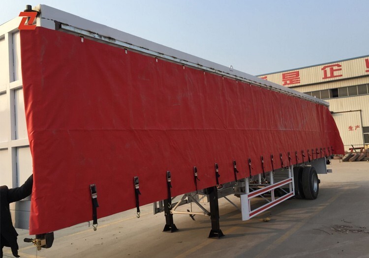 53ft Nouvelle Semi-remorque sèche à rideaux latéraux